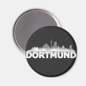 Dortmund City Skyline Kühlschrankmagnet マグネット (正面/裏面)