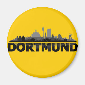 Dortmund City Skyline - Kühlschrankmagnet マグネット