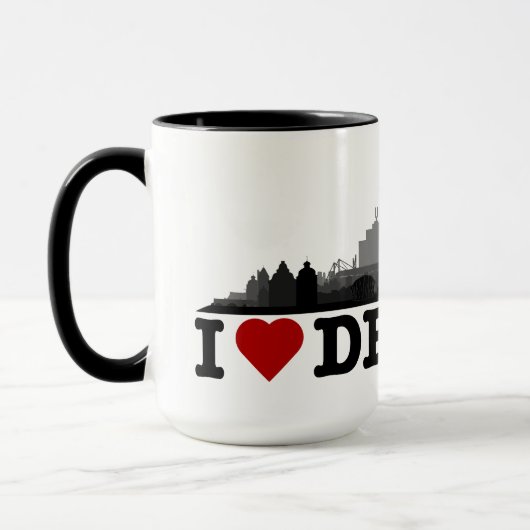 Dortmund City Skyline - Tasse / Becher マグカップ (左)