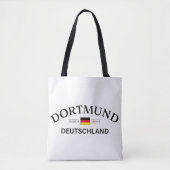 Dortmund Deutschland Coordinates German トートバッグ (正面)