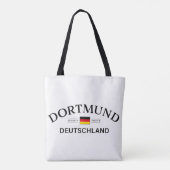 Dortmund Deutschland Coordinates German トートバッグ (裏面)