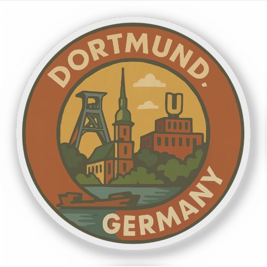 Dortmund German Urban Emblem シール (正面)