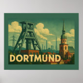 Dortmund Germany City Art ポスター (正面)