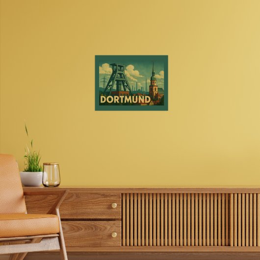Dortmund Germany City Art ポスター (リビング2)