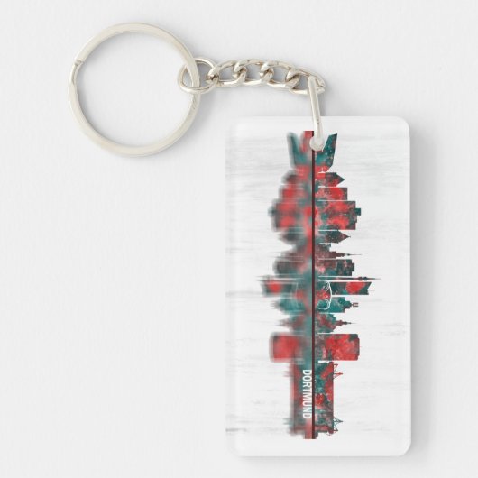 Dortmund Germany Skyline キーホルダー (正面)