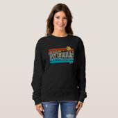 Dortmunder Lettering Retro Vintage Surfer Germany  スウェットシャツ (正面フル)