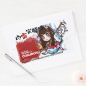 DORUDORU RSTKG 長方形シール (封筒)