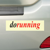 dorunning バンパーステッカー (車上)