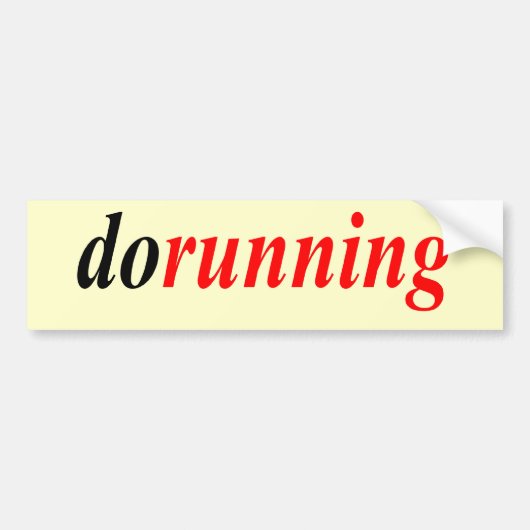 dorunning バンパーステッカー (正面)