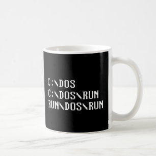 DOSの操業を走って下さい コーヒーマグカップ