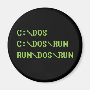dosの操業を走って下さい マグネット