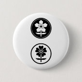 dosフロレス 缶バッジ (正面)