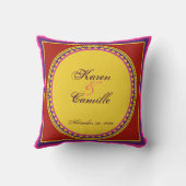 Dos Novias (2人の花嫁)のパーソナライズな記念品の枕 クッション (裏面)
