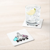 Dose of Boos Ghost Capsule Halloween スクエアペーパーコースター (インサイチュ)