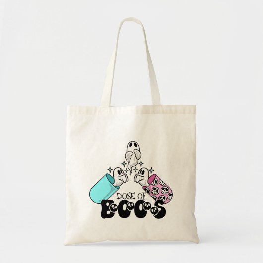 Dose of Boos Spooky Medical Halloween Tote Bag トートバッグ (正面)