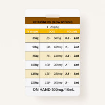 Dosing Quick RE: RSI用のエトミダートとケタミン