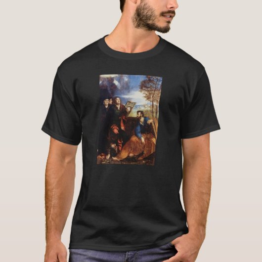 Dosso Dossi著St JohnとSt Bartholomew （右） Tシャツ (正面)
