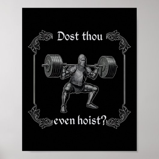 Dost Thou Even Hoist Funny Gym Meme  ポスター (正面)