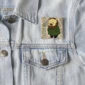 Dostoevskyの正方形ボタン 缶バッジ (インサイチュ)