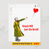 Dostoevsky Art "Banksy"ポストカード ポストカード (正面/裏面)