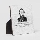 Dostoevsky Quote フォトプラーク (正面)