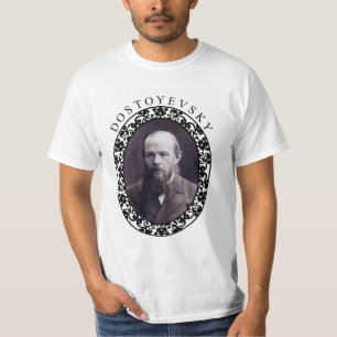 Dostoyevskyの男性白いTたわごと Tシャツ