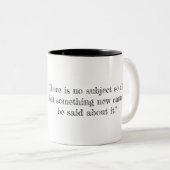 Dostoyevsky 11ozのマグ ツートーンマグカップ (正面右)