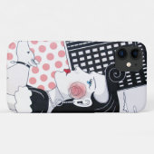 DotのWorld スタイリッシュ Phoneケース Case-Mate iPhoneケース (裏面(横))