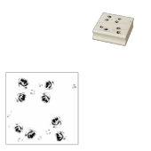 Dot, Gainsboro Wood Art Stamp ラバースタンプ (押印)