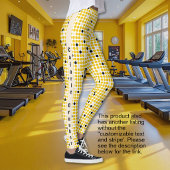 Dot Matrix - Yellow Cream Black-Text Option レギンス