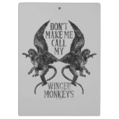 Do't Not Make My Wings Monkels™ クリップボード (裏面)