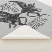 Do't Not Make My Wings Monkels™ シェルパブランケット (3/4)