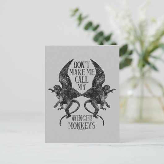 Do't Not Make My Wings Monkels™ ポストカード (スタンド正面)