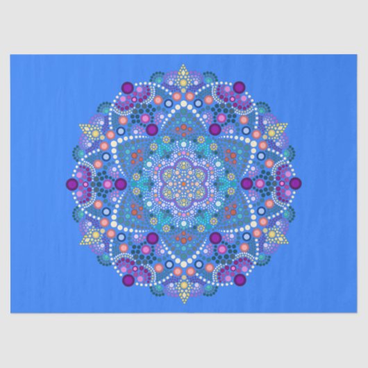 dot painting meets mandala 2 18  薄葉紙 (正面)