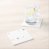 Dot, Pale Grey Paper Coaster スクエアペーパーコースター (インサイチュ)