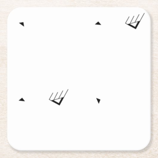 Dot, Pale Grey Paper Coaster スクエアペーパーコースター (正面)
