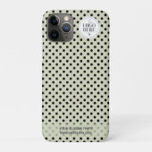 Dot-to-Dotミニマリストセージグリーンビジネスロゴ名 Case-Mate iPhoneケース (裏)