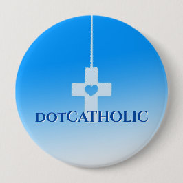 dotCATHOLIC ブルー 4インチ バッジ スタイルNo. #350717