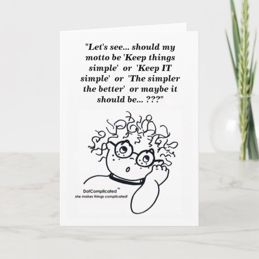 DotComplused(TM)グリーティングカード カード (正面)