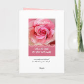 DOTER誕生日ウィズパステルピンクローズアンドレース カード (裏面)