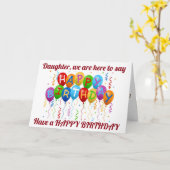 ***DOTER***おもしろいとハッピーバースデーを持っています！!! カード (黄色い花)