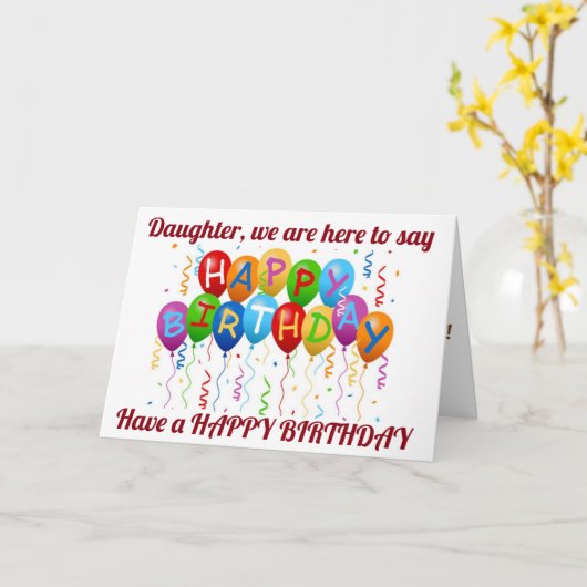 ***DOTER***おもしろいとハッピーバースデーを持っています！!! カード (黄色い花)