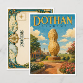 Dothan Alabama Peanut Statue GeoSaga ポストカード