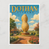 Dothan Alabama Peanut Statue GeoSaga ポストカード (正面)