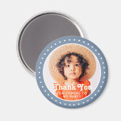 Dotsの写真来にモダン感謝カスタム マグネット (正面/裏面)