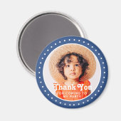 Dotsの写真来にモダン感謝カスタム マグネット (正面/裏面)