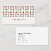 Dots カラフル Web Design名刺 名刺 (正面/裏面)