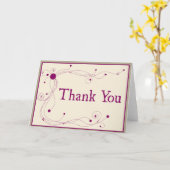 Dots and Swirls - Thank You card カード (黄色い花)