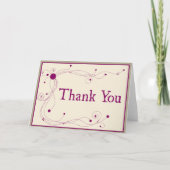 Dots and Swirls - Thank You card カード (正面)