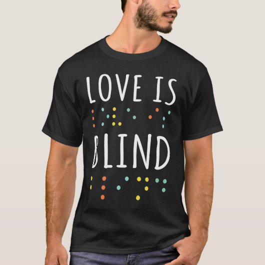 Dots Braille Alphabet Braille Language Love Braill Tシャツ (正面)